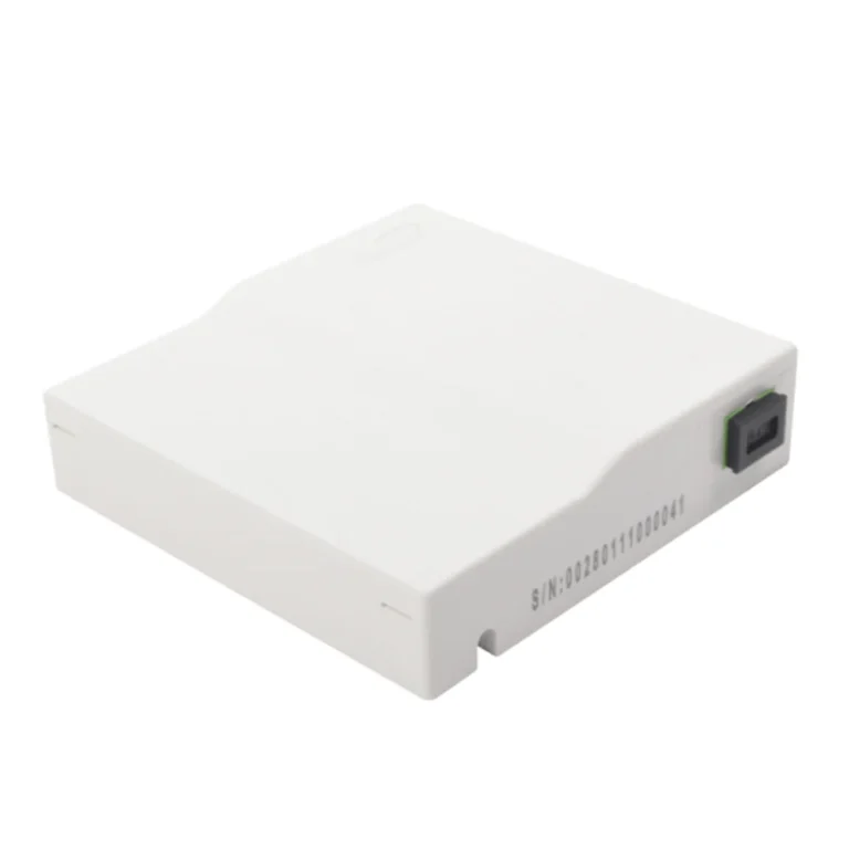 FiberHome FTB-501-B Fiber Terminal Box – 86×86 Faceplate, SC/APC, Indoor Wall Mount, Built-in Management, IP30 Rated