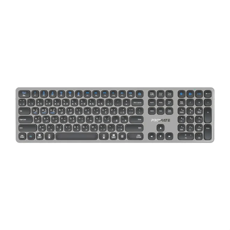 Promate ProKeys-X2 Tri-Mode Office Wireless Keyboard