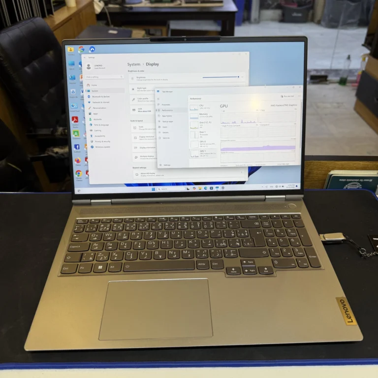 LENOVO THINKBOOK 16P G2 ach AMD RYZEN 9 5900HX ram 16 ssd 512 RTX 3060 6G 16" 2K مستعمل