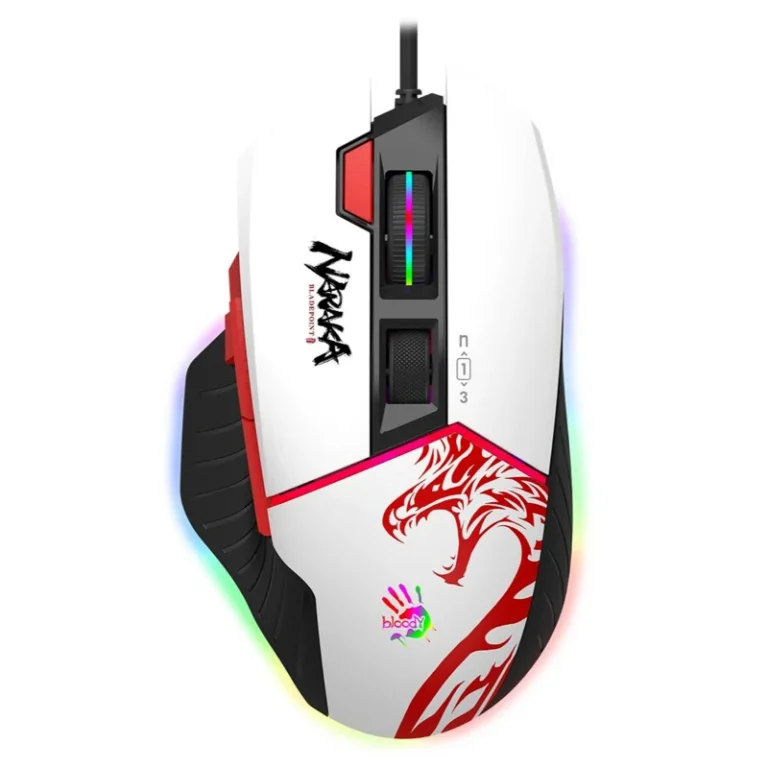 Bloody W95 Max 12000 CPI Ultra Core 3 & 4 Activated Extra Fire RGB Gaming Wired Mouse