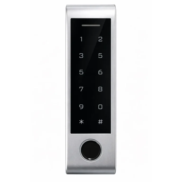 VIANS TK-TT04-F Waterproof Access Control – IP66 TTLock Reader with Fingerprint, MIFARE Card, PIN, Bluetooth
