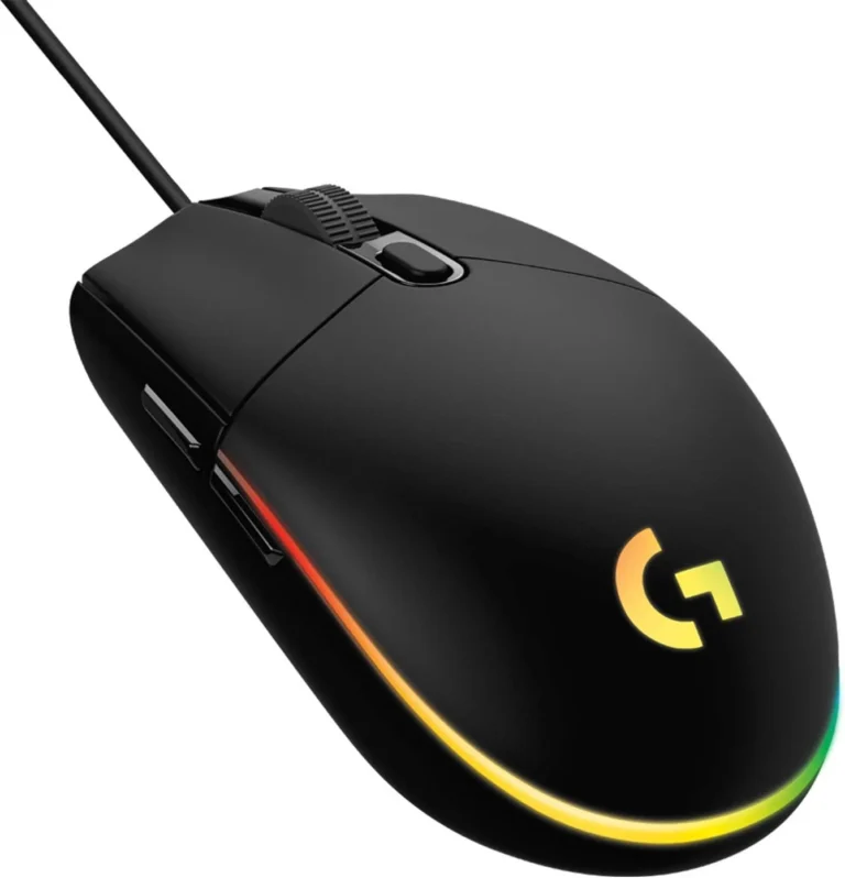 Logitech G102 Light Sync Gaming Wired Mouse with Customizable RGB Lighting, 6 Programmable Buttons, Gaming Grade Sensor, 8 k dpi Tracking,16.8mn Color, Light Weight