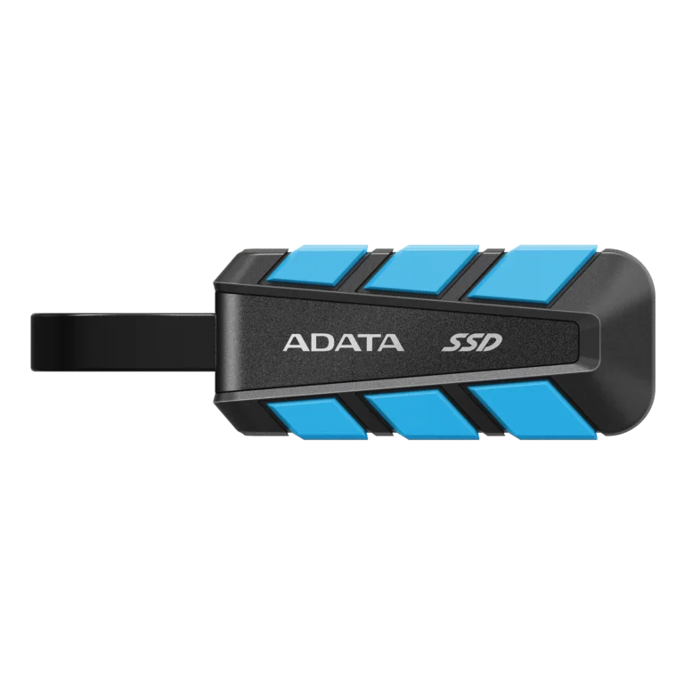 ADATA SC740 External SSD USB 3.2 Gen2 1050MB/s Read 1000MB/s Write Built-In USB-C Cable MIL-STD Drop - 500GB