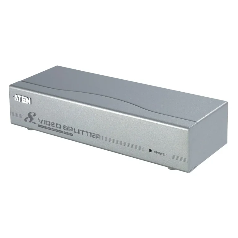 ATEN 1x8 VGA Splitter with 350 MHz Bandwidth, Supports up to 1920x1440@60Hz, Cascadable, Metal Housing, 30m Transmission