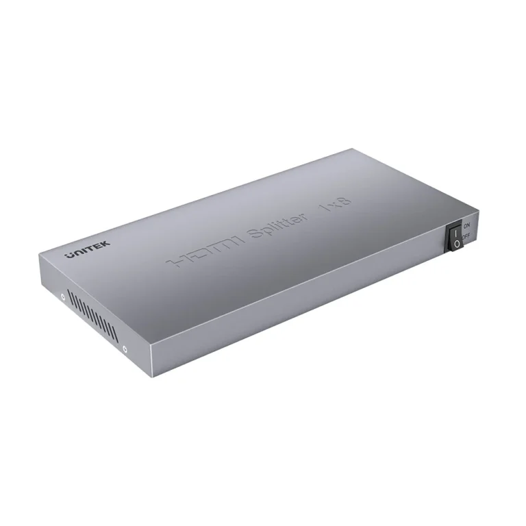 UNITEK 4K HDMI Splitter 1-in-8-Out — 4K@60Hz HDMI Distribution Amplifier with HDR & EDID Support, HDMI 2.0, Plug-and-Play