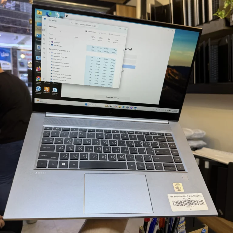 HP ZBOOK G7 studio ci7 10850H RAM 32 SSD 512 RTX 3000 6G 15.6 مستعمل