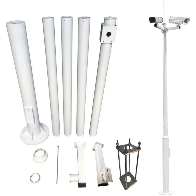 Atlantic 6M Pole for Surveillance Cameras – Heavy-Duty Steel, Weather-Resistant, Ideal for Outdoor Installations