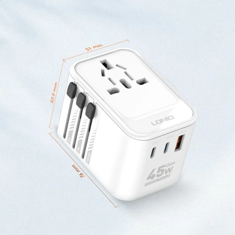 LDNIO 3 USB Ports 45W GaN Travel Adapter Z8