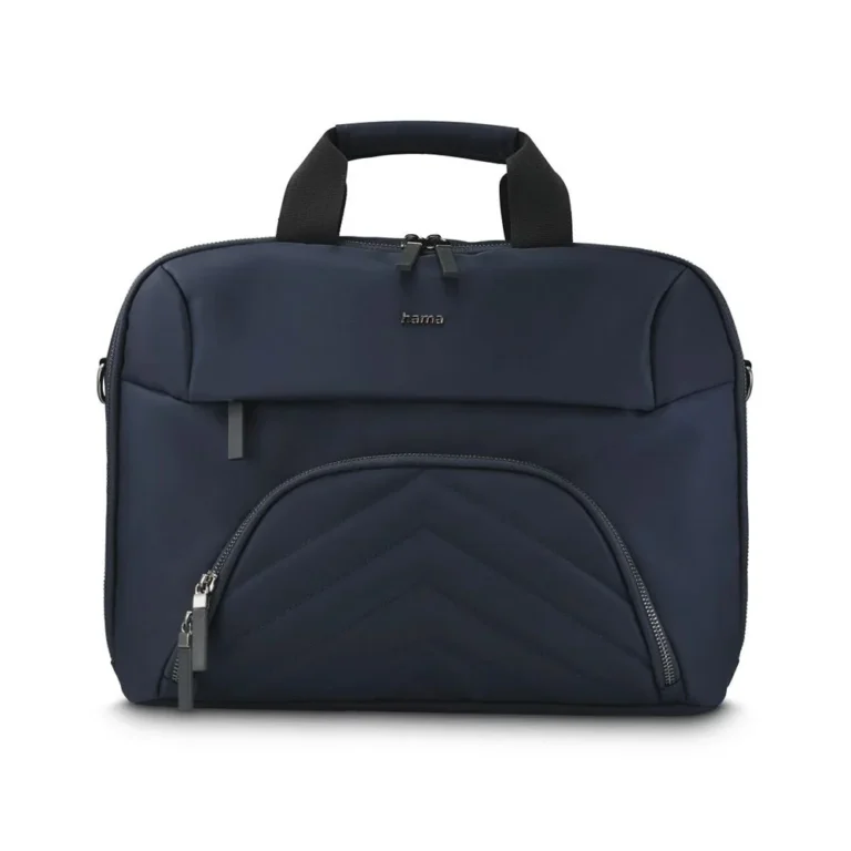 Hama "Premium Lightweight" Laptop Bag – Fits 13.3–14.1" Laptops, Dark Blue, Eco-Friendly, Padded Compartments