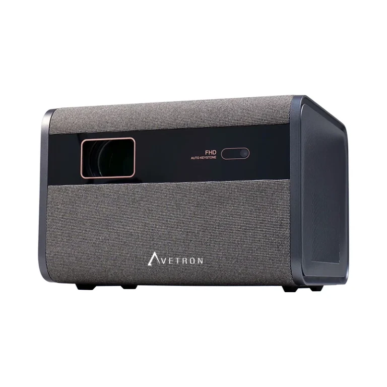 Avetron Mini LED Projector – 1080P Native Resolution, 550 ANSI Lumens, Auto Focus, Android 11, 120″ Max Display, Dual 5W Speakers, 4K Support