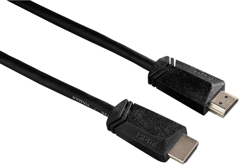Hama 122102 High Speed HDMI Cable with Ethernet – 5m , 4K Ultra HD , 10.2Gbps , ARC & 3D Support , HDMI Male to Male – Black