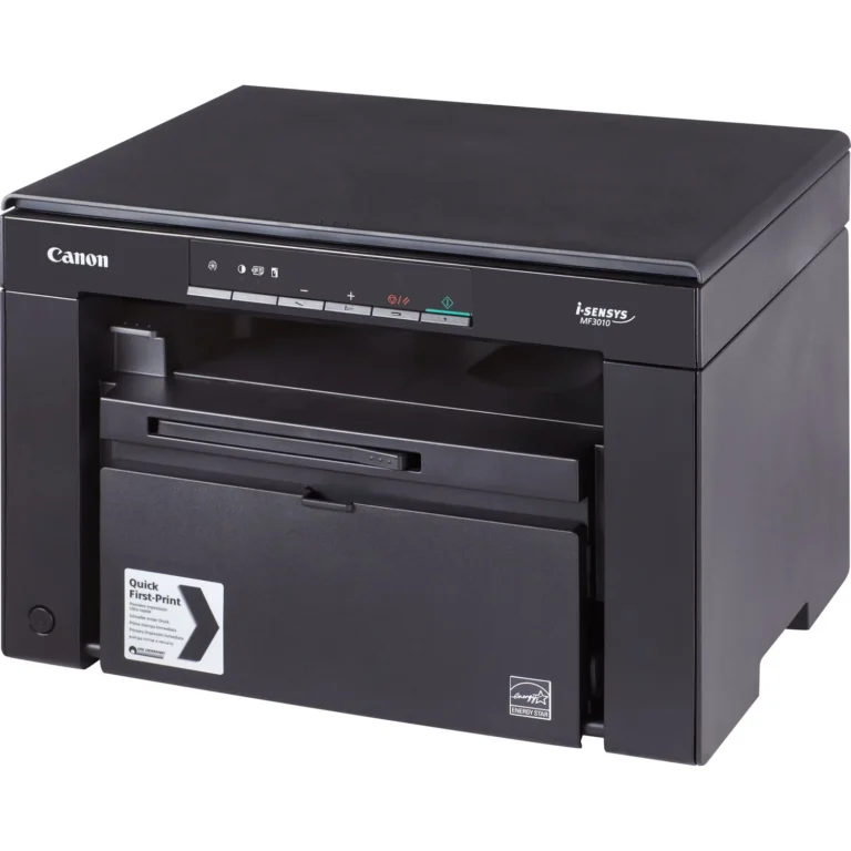 Canon i-SENSYS MF3010 3-in-1 Mono Laser Multifunction Printer , Print, Copy & Scan , 18 PPM , 1200×600 dpi , 150-Sheet Tray , USB 2.0 – (Black&White)