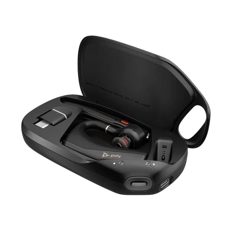 Poly Voyager Free 20 Wireless Earbuds with USB-C Adapter – ANC, Noise-Canceling Mic, Bluetooth, Multipoint, Charging Case