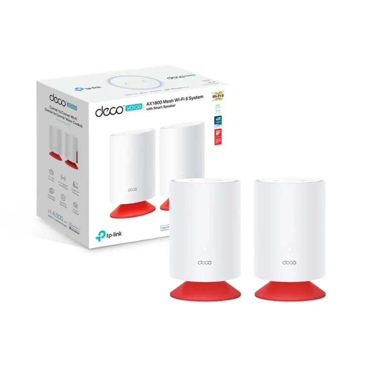 TP-Link Deco Voice X20, AX1800 Mesh Wi-Fi 6 System with Alexa Built-In 2-Pack