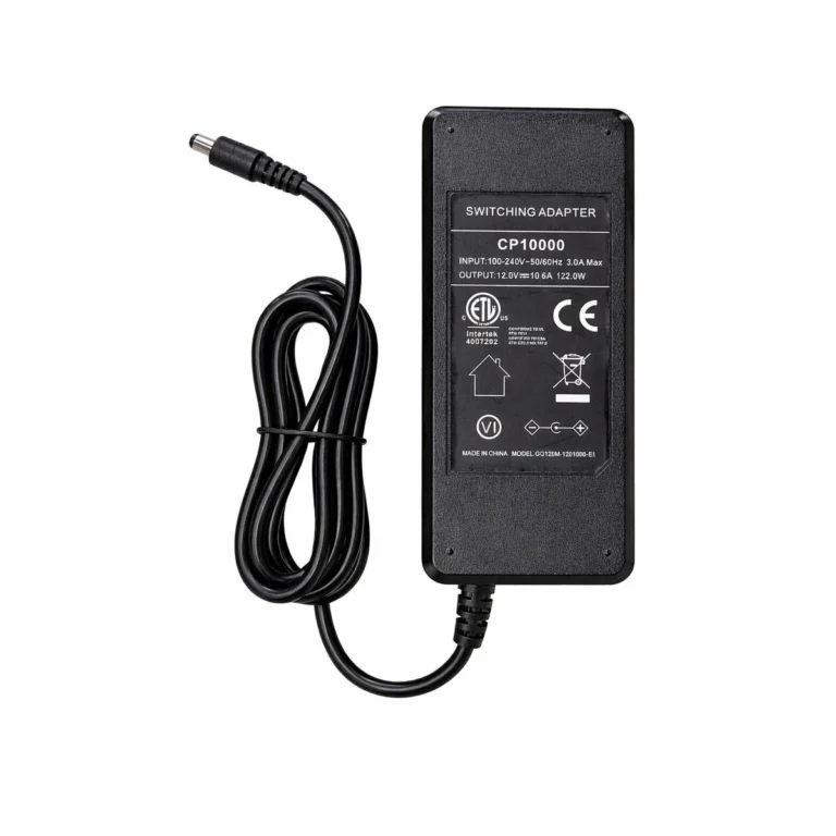 SZ Power Transformer CP10000 DC 12V 10A Adapter with UK AC Cable