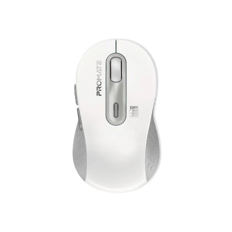 Promate Ken Dual Mode Wireless Mouse - White