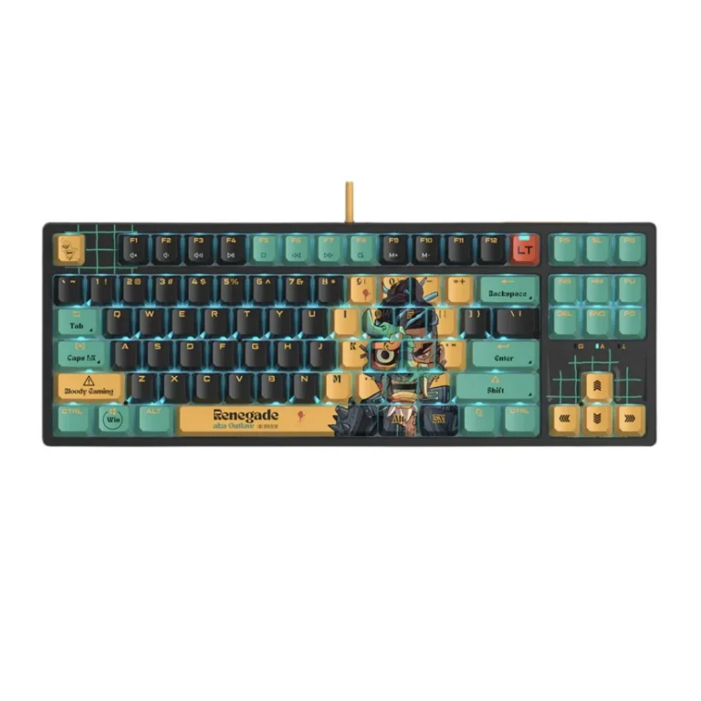 Bloody x Savage Impact AT87 Alpha Optical Switch Performance Keyboard - Adjustable Actuation Point, Gaming PBT Keycaps, Stealth Quiet Typing, TKL