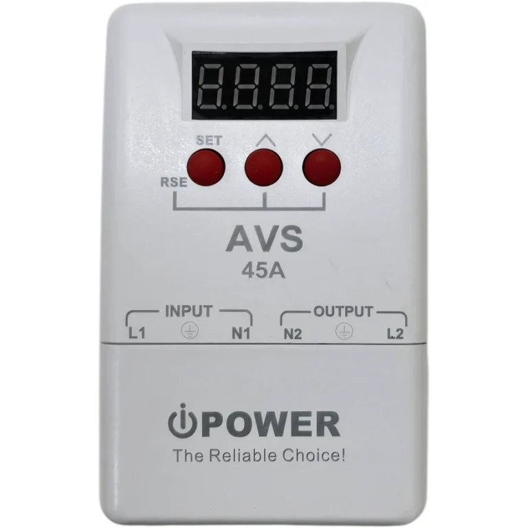 iPower JL-VPDB8000 45A Voltage Protector with LCD Display, Adjustable Delay, Over & Under Voltage Protection
