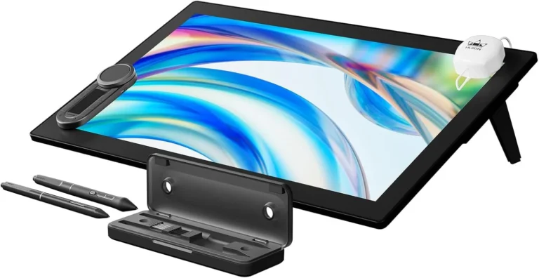 HUION Kamvas Pro 24 (Gen 3) 23.8" 4K UHD Pen Display, IPS Touchscreen, PenTech 4.0 Stylus with 16,384 Pressure Levels, Canvas Glass 3.0, USB-C, Windows, macOS, Linux & Android Compatible