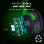 Razer Kraken V4 X Wired Gaming Headset – 40mm TriForce Drivers, 7.1 Surround Sound, HyperClear Cardioid Mic, Chroma RGB, USB-C & USB-A Compatible
