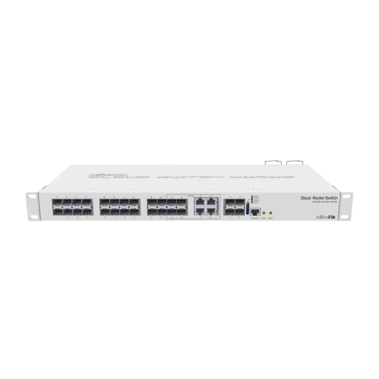 MikroTik Smart Switch, 20x SFP, 4x SFP+ 10G, 4x Combo Ports, Dual PSU, RouterOS/SwOS, 1U Rackmount
