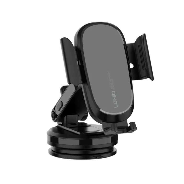 LDNIO MW21-1 Wireless Car Charger Mount, 15W Fast Charging Air Vent Phone Holder, 360° Adjustable Rotation, Secure Grip Auto Clamp, Universal Smartphone Compatibility