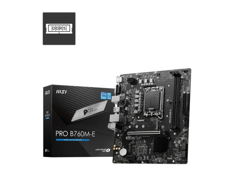 MSI PRO B760M-E DDR5 Micro-ATX LGA 1700 Motherboard