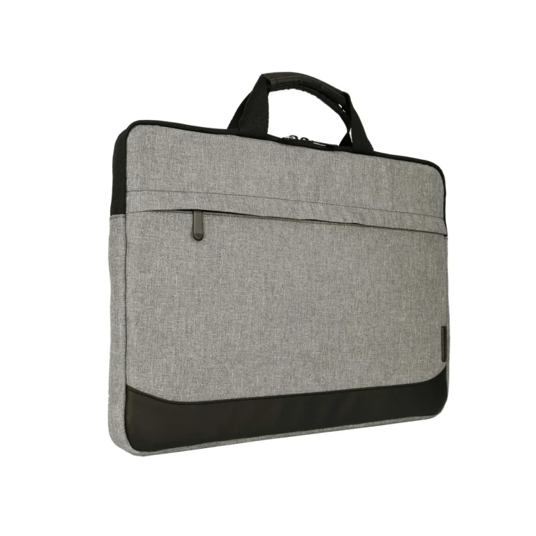 ECLIPS 15.6-Inch Laptop Carry Case – Slim Grey Bag with Black Accents