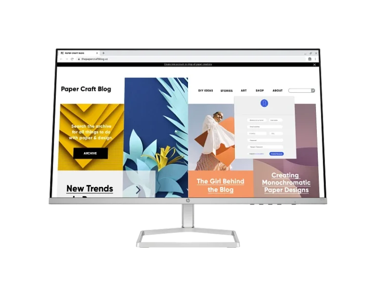HP Series 5 527sf 27" FHD IPS Monitor, 1920×1080, 100Hz, 5ms, 300 Nits, 99% sRGB, 1500:1 Contrast, HP Eye Ease, 2× HDMI 1.4 + VGA