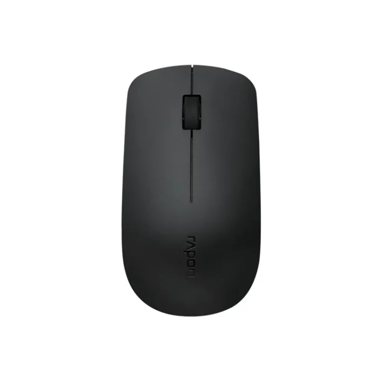 Rapoo M20 Wireless Ergonomic Adjustable DPI Mouse - Black