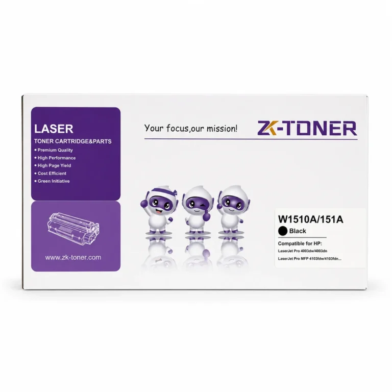 ZK-TONER W1510A / 151A Commercial Compatible Black Toner Cartridge – Replacement Toner for HP LaserJet Pro 4003dn, 4003dw, MFP 4103fdn & 4103fdw Printers