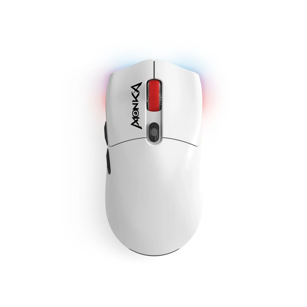 Monka Guru G995W Wireless Gaming Mouse – 58 g Ultra-Light, Tri-Mode (2.4G/Bluetooth/USB-C), PAW3395 Sensor, 26,000 DPI, Kailh GM 8.0 Switches