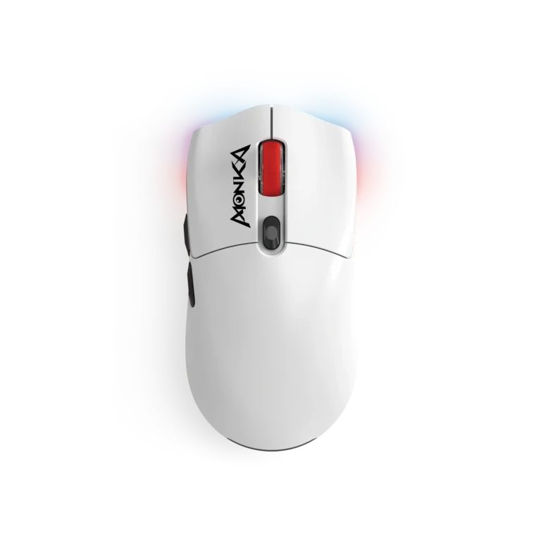 Monka Guru G995W Wireless Gaming Mouse – 58 g Ultra-Light, Tri-Mode (2.4G/Bluetooth/USB-C), PAW3395 Sensor, 26,000 DPI, Kailh GM 8.0 Switches
