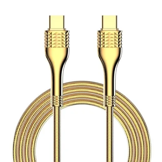 LDNIO LC652C-100W USB-C to USB-C Cable with 480MBps Data Transfer Speed 2M Length, Woven Aluminum Foil Type C Fast Charging
