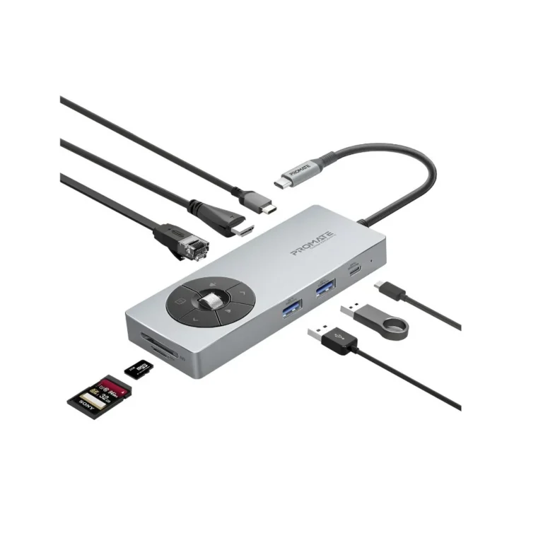 Promate CommandHub-Pro USB-C Hub - 14-in-1