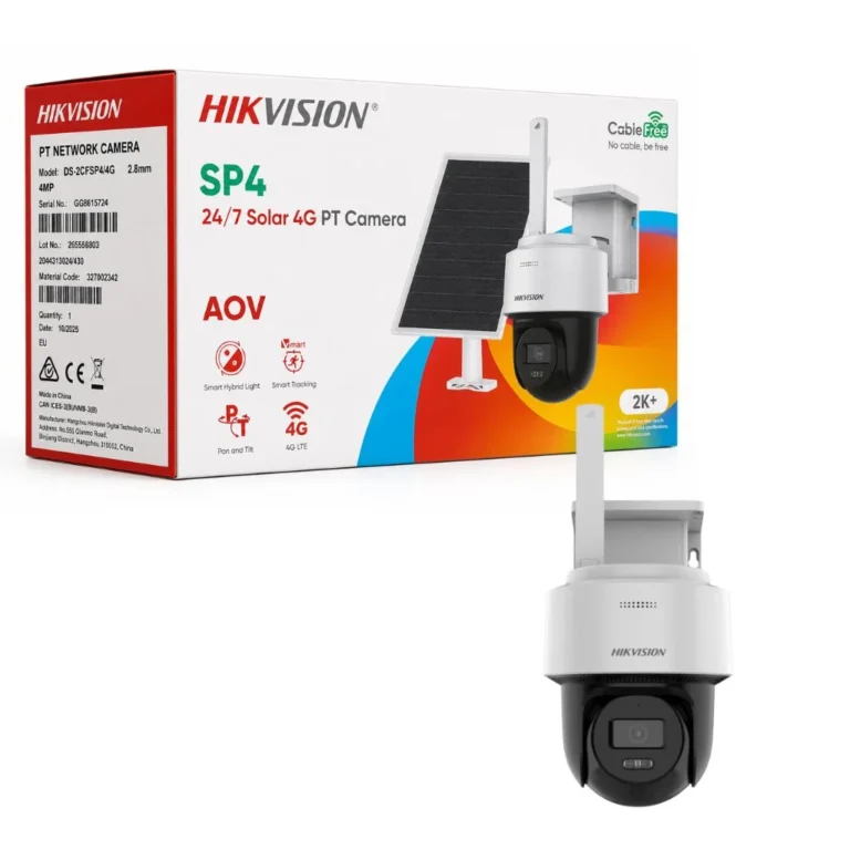 HIKVISION 4MP Solar 4G PT DS-2CFSP4/4G Smart Hybrid Light 2.8 mm Outdoor