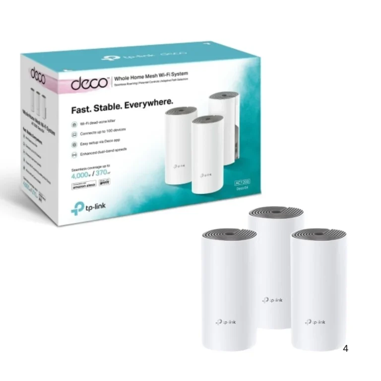 TP-Link Deco E4 AC1200 Whole Home Mesh Wi-Fi 5 System 3-Pack