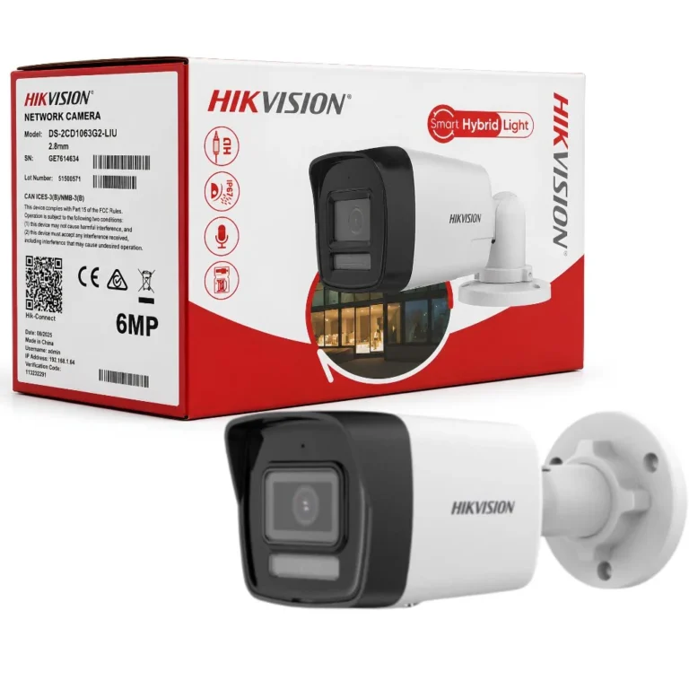 HIKVISION 6MP IP DS-2CD1063G2-LIU Smart Hybrid Light Audio 2.8 mm Outdoor