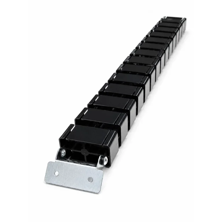 Avetron Cable Spine Organizer, Square Design, 800mm, Black ABS