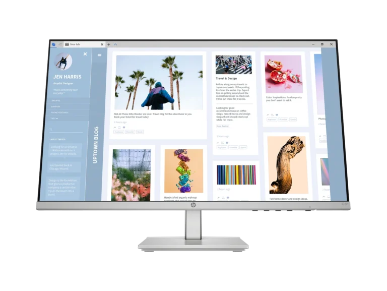 HP Series 5 24″ (23.8″) FHD Height-Adjust IPS Monitor – 100 Hz, 99 % sRGB, 300 cd/m², Eyesafe Certified