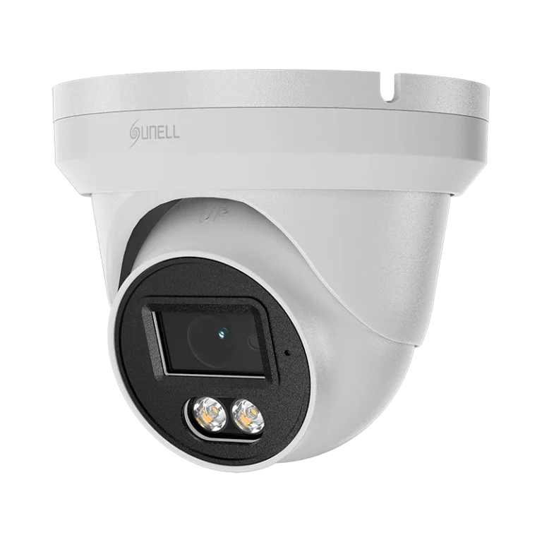 Sunell 8MP Full Color Analog Turret Camera 2.8mm, AHD/TVI/CVI/CVBS, Built-in Mic, 20m Light, 300m Range, IP66