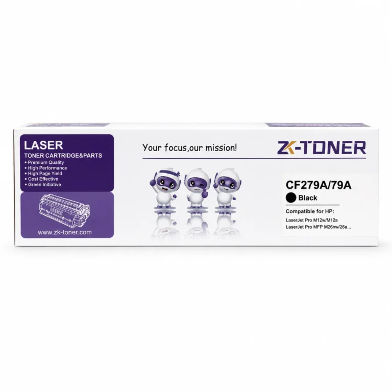 ZK-TONER CF279A / 79A Commercial Compatible Black Toner Cartridge – Replacement Toner for HP LaserJet Pro M12a, M12w, MFP M26a & M26nw Printers