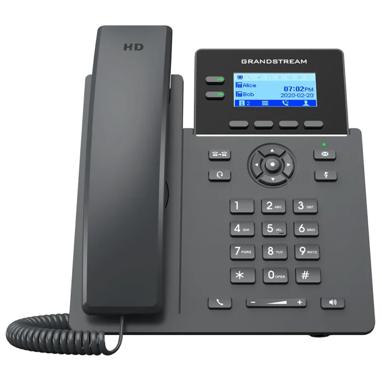 Grandstream GRP2602W IP Phone – Dual SIP, Wi-Fi, HD Audio, Gigabit Ethernet, PoE, Business VoIP Desk Phone