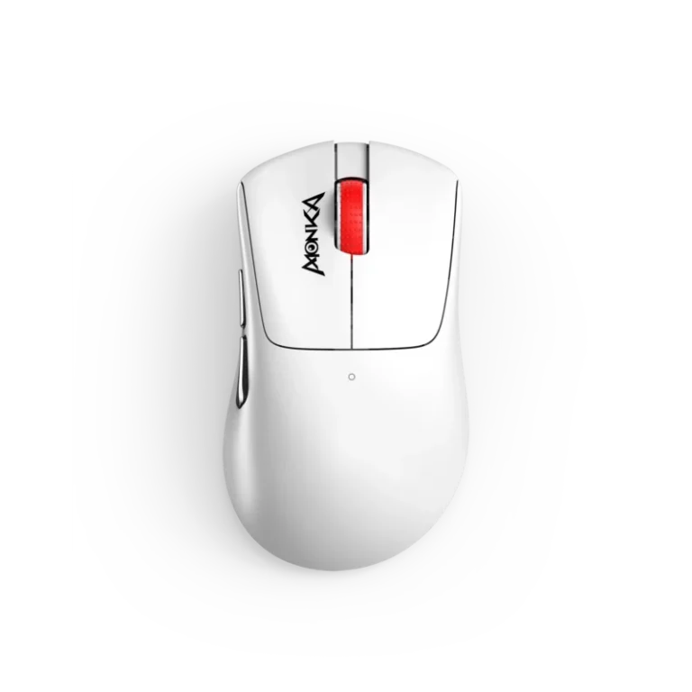 Monka Rapid G982W Lightweight Gaming Mouse – 59 g, Tri-Mode (2.4G/Bluetooth/USB-C), PAW3311 Sensor, 12,000 DPI, 6 Programmable Buttons