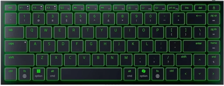 Razer Joro Ultra-Thin Wireless Gaming Keyboard – 75% Layout, Low-Profile Scissor Switches, RGB, Bluetooth + USB-C