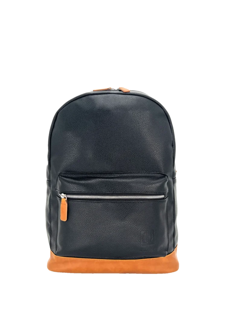 UNION 16″ PU Leather Laptop Backpack – Stylish & Water-Resistant with Padded Compartments