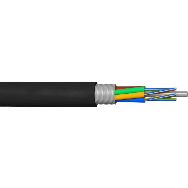 Atlantic 2KM GYFTY 288 Core Outdoor Optical Fiber Cable – SM G652B/D, 1310/1550nm, PE Outer Sheath, Long-term Tension 240N