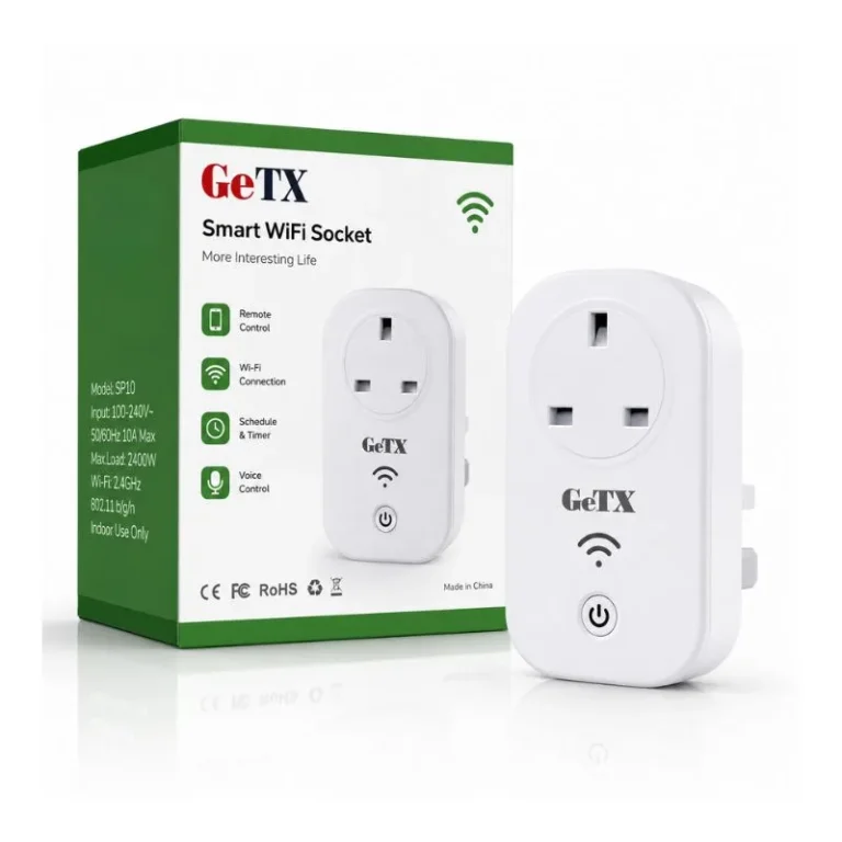 GETX WiFi Smart WiFi Plug, Compatible With Alexa, Google Home