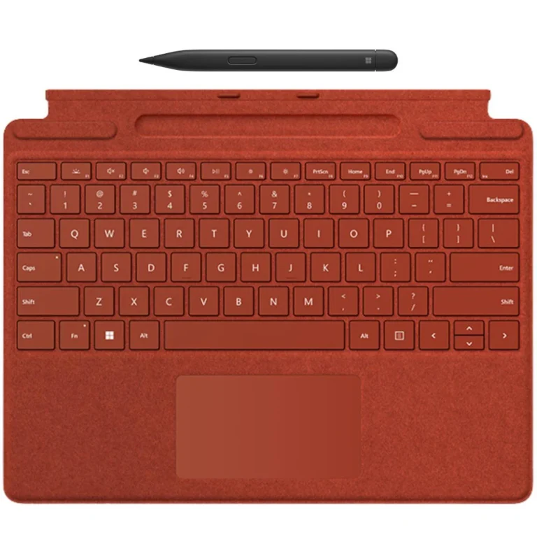 Microsoft Surface Pro Keyboard Cover with Slim Pen 2 - English/Arabic (Poppy Red)