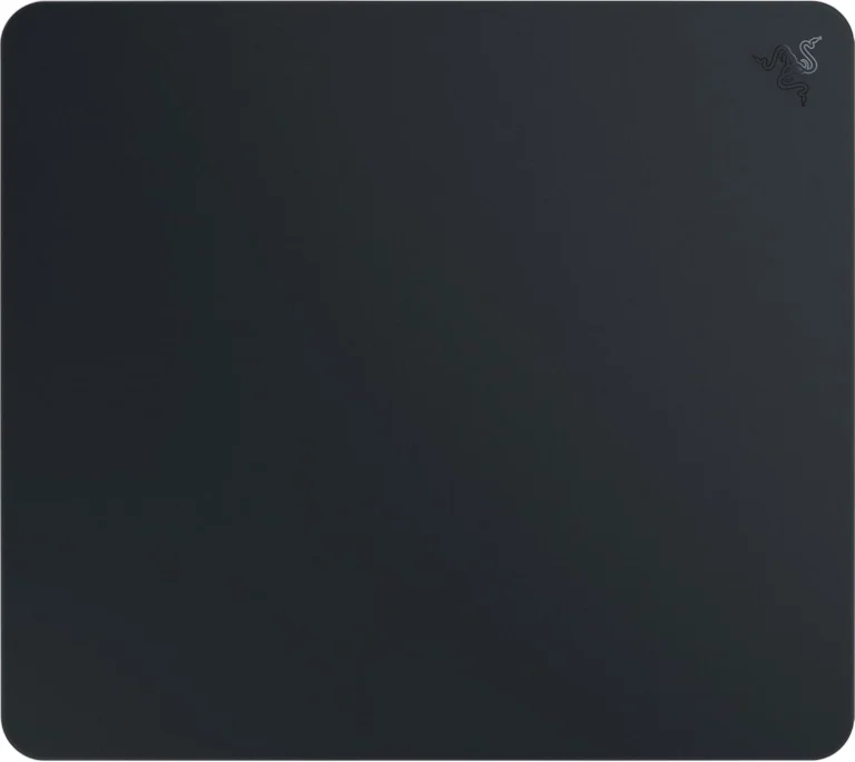 Razer Atlas Tempered Glass Gaming Mouse Mat – 450×400mm, Ultra-Smooth Micro-Etched Surface, Anti-Slip Rubber Base, 5mm Thickness